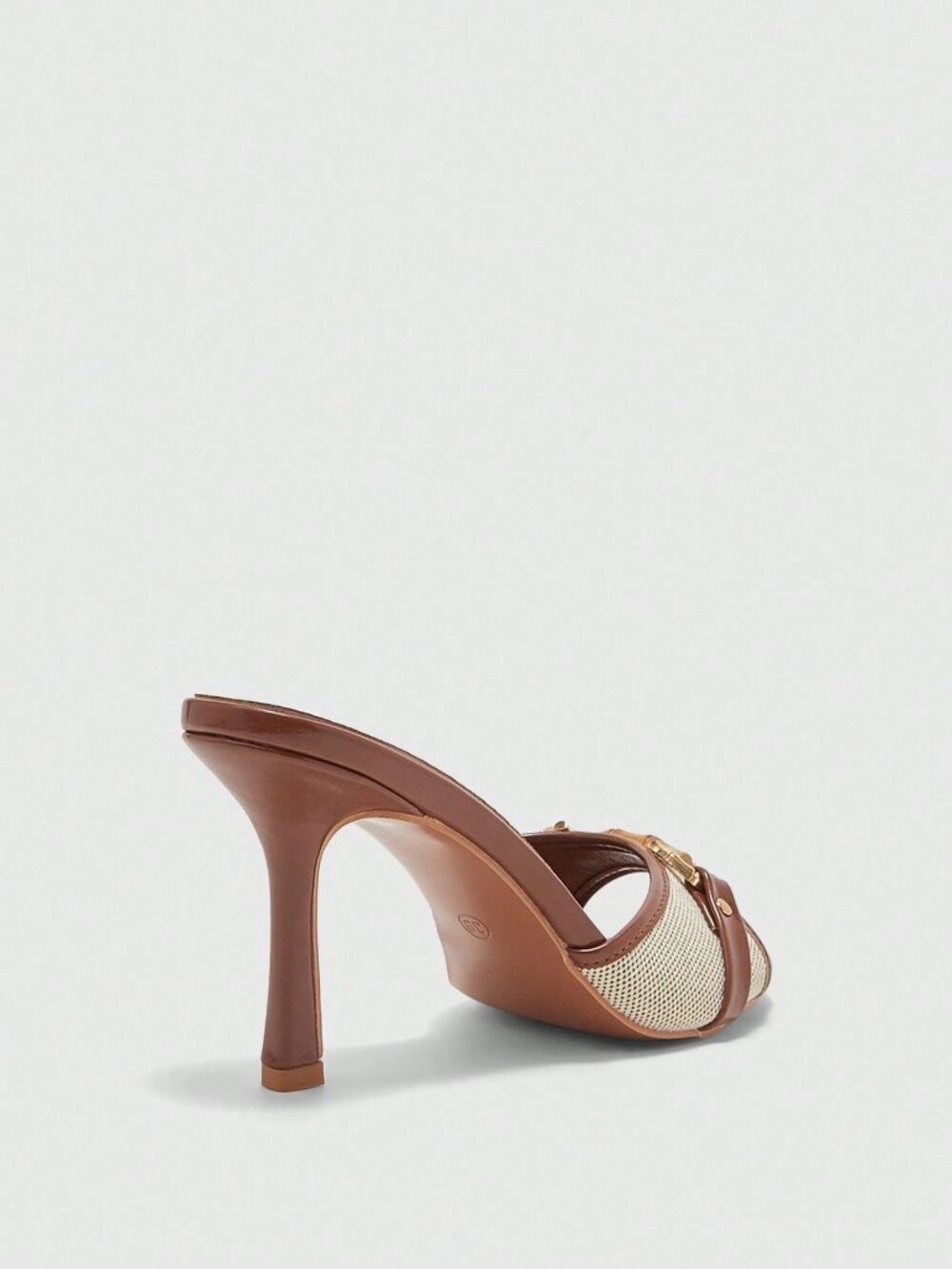 Brown Women's Elegant High Heel Sandals - Picture 4 of 5